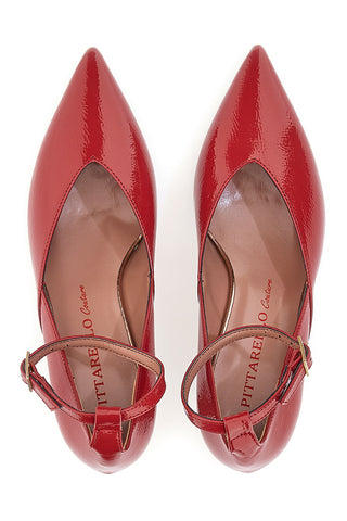 Pumps mit Riemchen Rot Pittarello Couture 904
