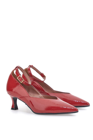 Pumps mit Riemchen Rot Pittarello Couture 904