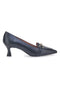 Schwarze Pumps mit niedrigem Absatz Pittarello Couture A58