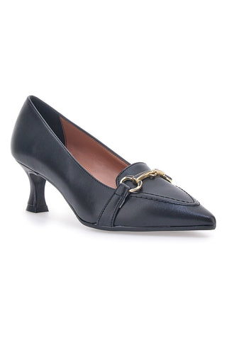 Schwarze Pumps mit niedrigem Absatz Pittarello Couture A58