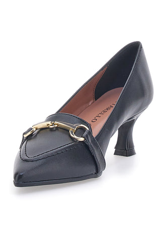 Schwarze Pumps mit niedrigem Absatz Pittarello Couture A58