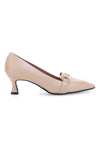 Nudefarbene Pumps mit niedrigem Absatz Pittarello Couture A58