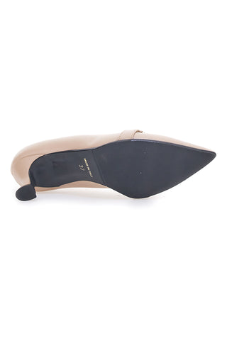 Nudefarbene Pumps mit niedrigem Absatz Pittarello Couture A58
