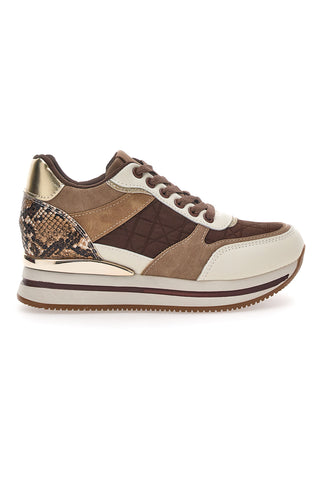 Sneakers Marrone con Zeppa Prima Riga 385