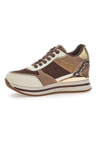 Sneakers Marrone con Zeppa Prima Riga 385