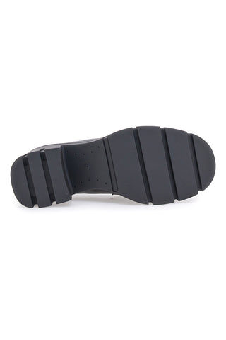 Schwarze Mokassins mit Absatz Galia 91179