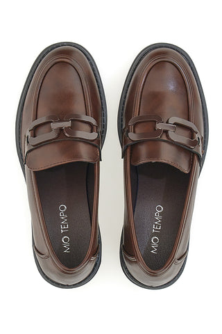 Mocassini Con Tacco Mio Tempo 370 Marroni