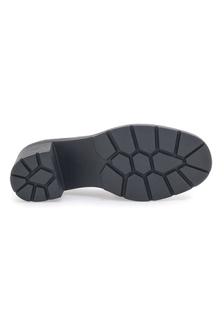 Mio Tempo 369 schwarze Mokassins mit Absatz