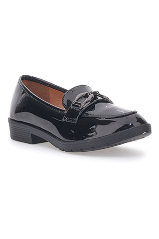 Schwarze Lackleder-Loafer Mio Tempo 387