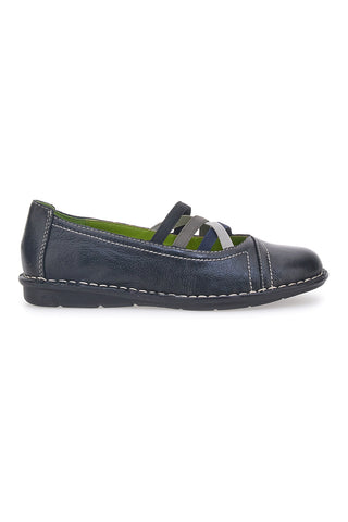 Schwarze Ballerinas mit Gummizug Mio Tempo 19840