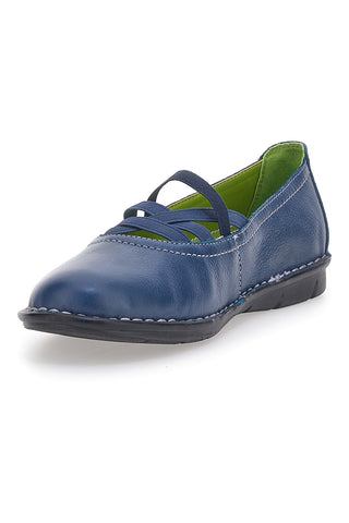 Blaue Ballerinas mit Gummizug Mio Tempo 19840