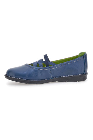 Blaue Ballerinas mit Gummizug Mio Tempo 19840