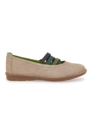 Ballerina Casual Beige Mio Tempo 19840