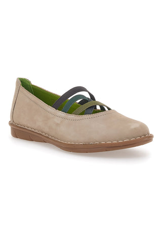 Ballerina Casual Beige Mio Tempo 19840