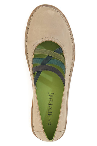Ballerina Casual Beige Mio Tempo 19840