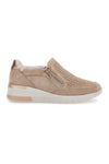 Turnschuhe mit Reißverschluss Beige Mio Tempo 19832