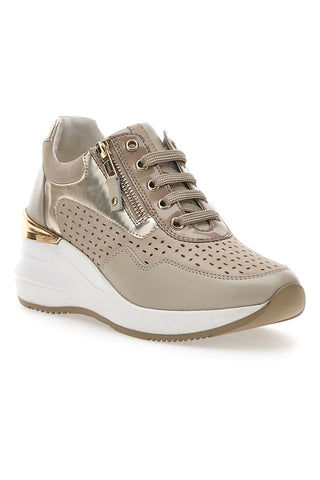 Beigefarbene Mio Tempo-Sneaker 19584