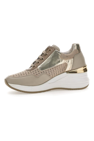 Beigefarbene Mio Tempo-Sneaker 19584
