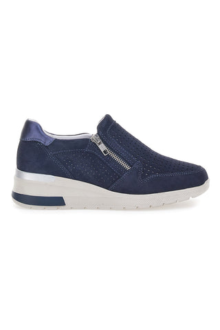 Blaue Turnschuhe mit Reißverschluss Mio Tempo 19832