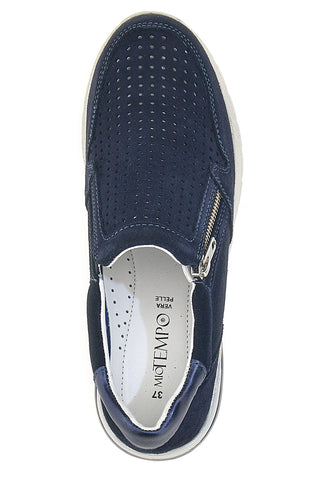 Blaue Turnschuhe mit Reißverschluss Mio Tempo 19832