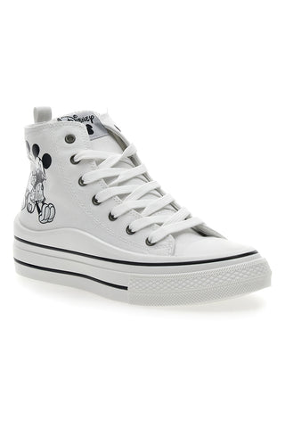 Mickey und Minnie Disney Weiße Canvas-Sneaker 2010343