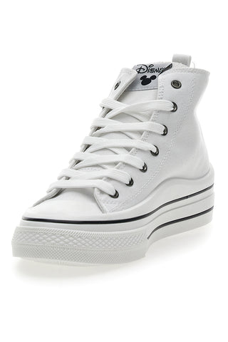 Mickey und Minnie Disney Weiße Canvas-Sneaker 2010343