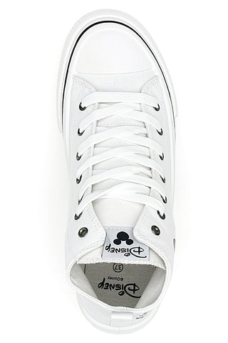 Mickey und Minnie Disney Weiße Canvas-Sneaker 2010343