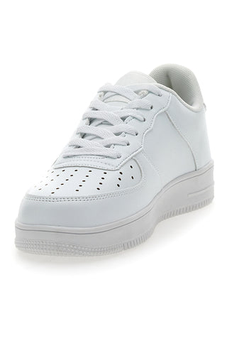 Weiße Sneakers mit Everlast 713-Schnürsenkeln