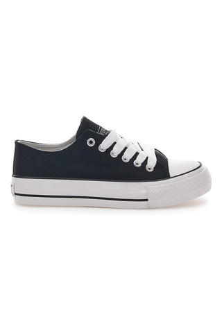 Everlast 2137 schwarze Canvas-Sneaker für Damen