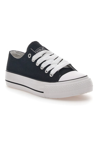 Everlast 2137 schwarze Canvas-Sneaker für Damen