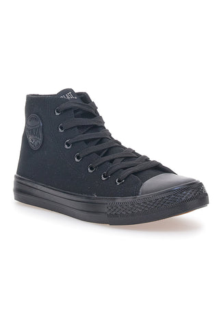 Everlast 238 hohe Sneakers aus schwarzem Canvas