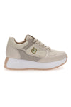 Sneakers Beige Con Platform Laura Biagiotti 8412