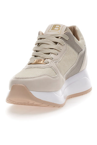 Sneakers Beige Con Platform Laura Biagiotti 8412