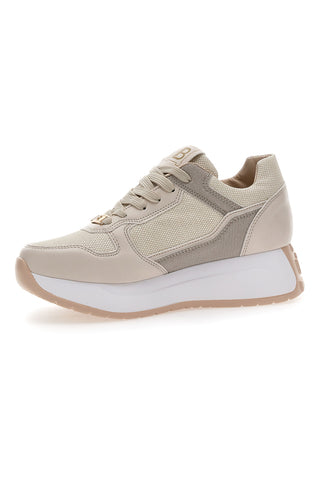 Sneakers Beige Con Platform Laura Biagiotti 8412
