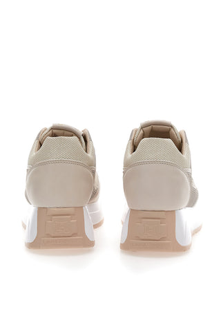 Sneakers Beige Con Platform Laura Biagiotti 8412