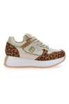 Laura Biagiotti 8411 Freizeit-Sneaker mit Leopardenmuster