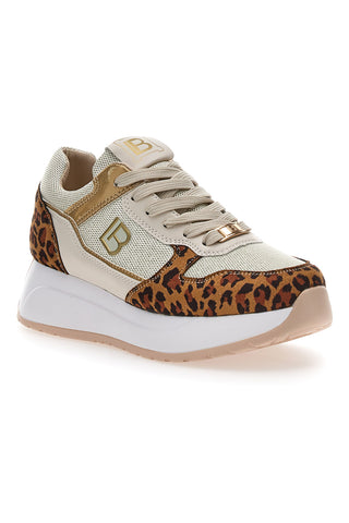 Laura Biagiotti 8411 Freizeit-Sneaker mit Leopardenmuster