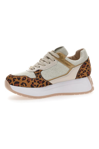 Laura Biagiotti 8411 Freizeit-Sneaker mit Leopardenmuster