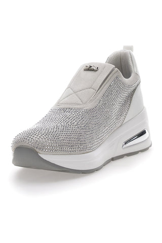 Graue Plateau-Sneaker in Blau, 369 Zoll