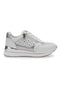 Sneakers mit Plateau Weiß und Blau 372 IN