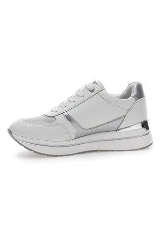 Sneakers mit Plateau Weiß und Blau 372 IN