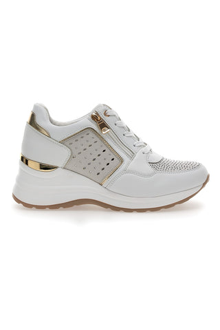 Weiße Turnschuhe in Blau 378 IN