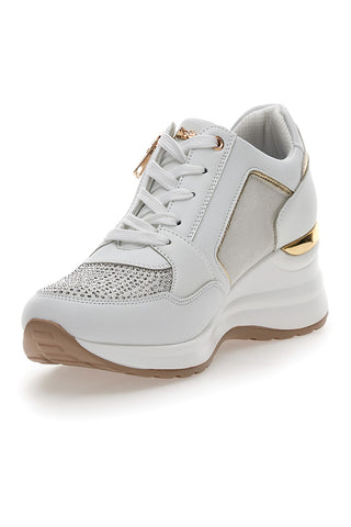 Weiße Turnschuhe in Blau 378 IN