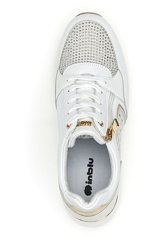 Weiße Turnschuhe in Blau 378 IN