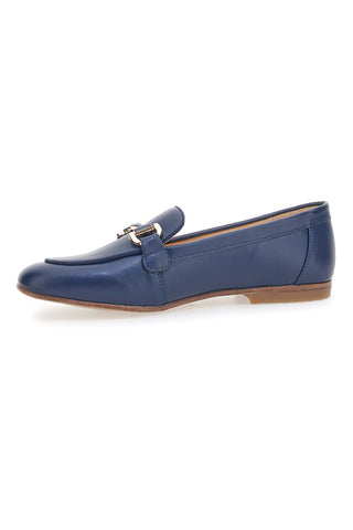 Blaue Mokassins mit Horsebit Mariella Burani 50450