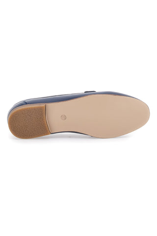Blaue Mokassins mit Horsebit Mariella Burani 50450