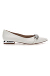Mariella Burani Weiße Ballerinas mit spitzer Zehenpartie 50443