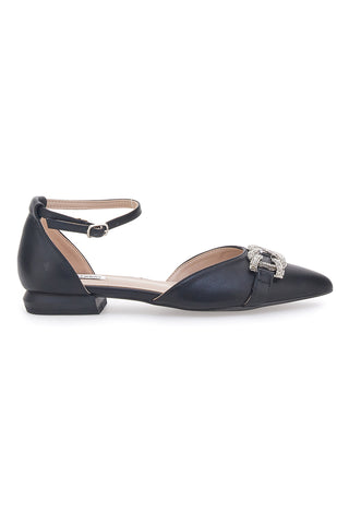 Schwarze spitze Ballerinas Mariella Burani 50440