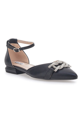 Schwarze spitze Ballerinas Mariella Burani 50440