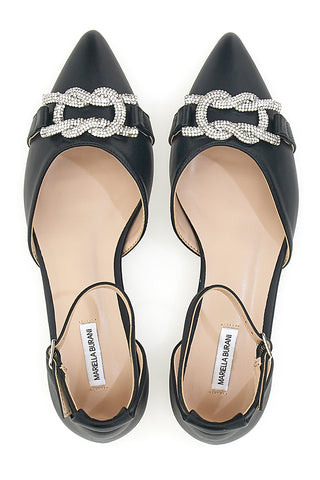 Schwarze spitze Ballerinas Mariella Burani 50440